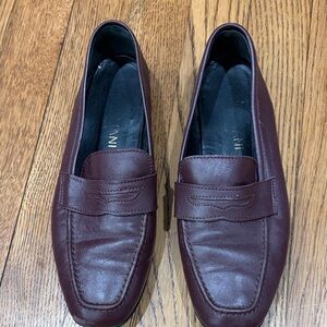 Burgundy Leather Loafers